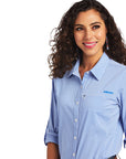 BLUE/WHITE CHECKER VentTEK Stretch Shirt