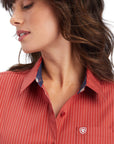 Kirby Stretch Shirt-BOSSA NOVA/WHITE PINSTRIPE