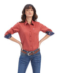 Kirby Stretch Shirt-BOSSA NOVA/WHITE PINSTRIPE