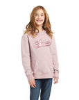 REAL Glitter Logo Hoodie-ROSE HEATHER