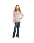 REAL Glitter Logo Hoodie-ROSE HEATHER