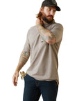 Rebar Cotton Strong T-Shirt-PORTABELLA HEATHER