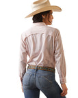 VentTEK Stretch Shirt-Coral Blush/White Check
