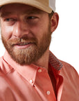 Wrinkle Free Solid Pinpoint Oxford-Peach Echo