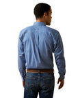 Wrinkle Free Wren Fitted Shirt-BRIGHT COBALT