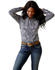 Wrinkle Resist Kirby Stretch Shirt-WATERCOLOR PAISLEY
