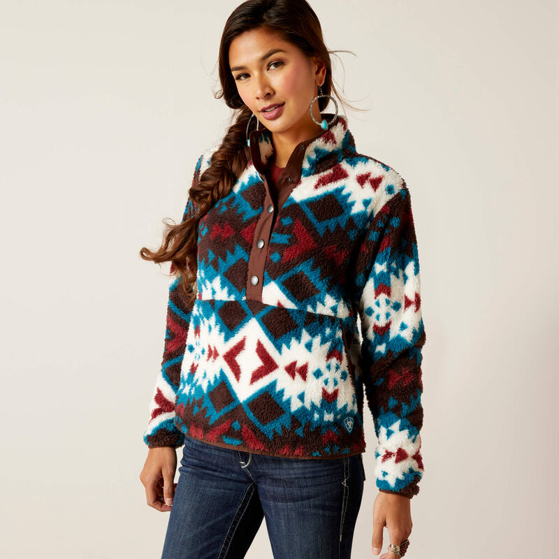 Berber Snap Front Sweatshirt