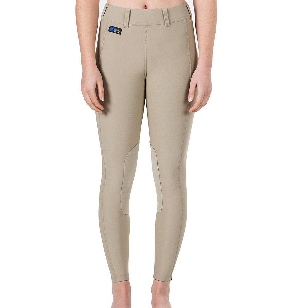 X Large Kids Stretchable Breathable Riding Formfitting In Classic Tan For Comfort