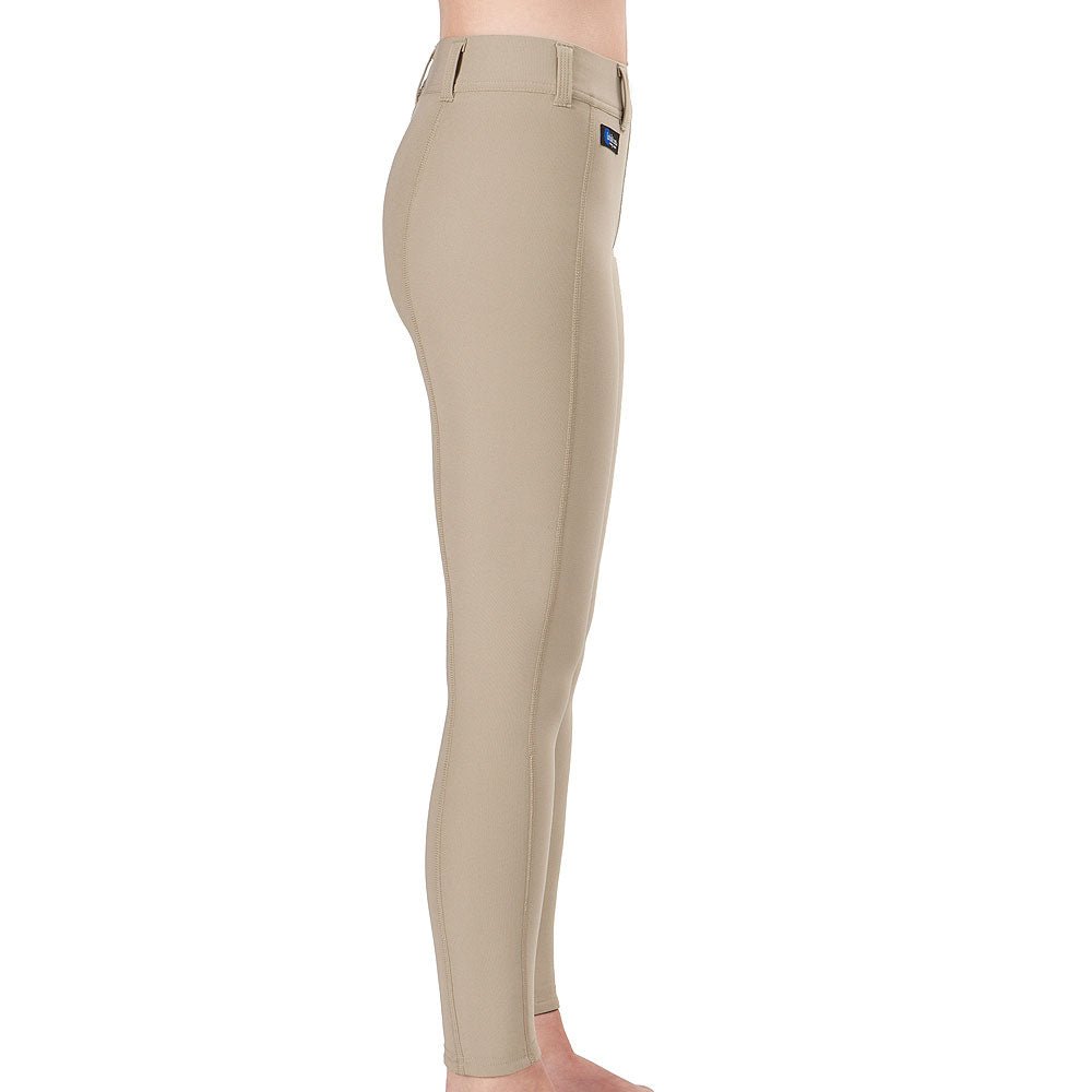 X Large Kids Stretchable Breathable Riding Formfitting In Classic Tan For Comfort