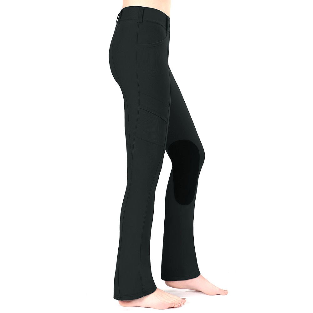 Small Black Contoured Cargo Bootcut Riding Tight With Pockets Everyday Essentials