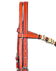 Hilason Western Horse Headstall Bridle American Leather Mahogany