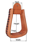 HILASON Aluminum Western Horse Saddle Stirrups Foot Grip | Western Saddle Stirrups | Aluminum Horse Stirrups | Non Slip Horse Stirrups | Foot Grip Saddle Stirrups