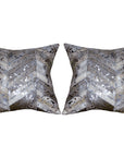 Hilason Cowhide Leather Hair-On Patchwork Cushion Pillow Cover