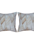 Hilason Cowhide Leather Hair-On Patchwork Cushion Pillow Cover