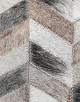 Hilason  Cowhide Leather Hair-On Patchwork Cushion Pillow Cover