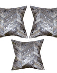Hilason Cowhide Leather Hair-On Patchwork Cushion Pillow Cover