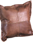 Hilason New Genuine Antique Vintage  Leather Pillow Cushion Cover