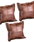 Hilason New Genuine Antique Vintage  Leather Pillow Cushion Cover