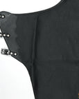 Hilason Western Horse Bull Riding Chinks Chaps Adult Pro Rodeo Bronc Leather Black