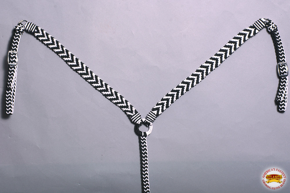 Hilason Horse Breast Collar Flat Braided Paracord