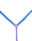 Hilason Horse Breast Collar Braided Paracord Pink / Black