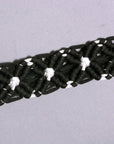 Hilason Horse Breast Collar  Braided Paracord Pink / Black