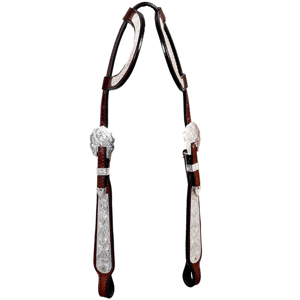 HILASON Western Horse Headstall Tack Genuine American Leather | Headstall Bridle for Horses
