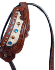 Hilason Western Horse One Ear Headstall Bridle American Leather Brown