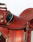 Western Horse Wade Saddle American Leather Ranch Roping Mahogany