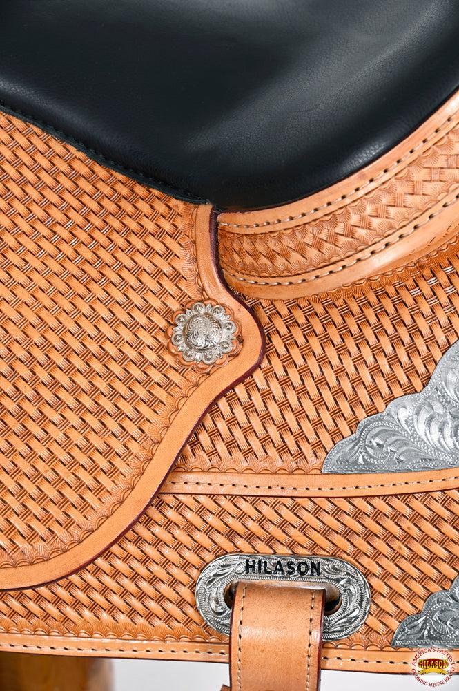 HILASON Western Horse Saddle American Leather Flex Tree Trail &amp; Pleasure Tan