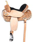 Hilason Western Horse Treeless Barrel Saddle American Leather