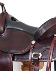 Hilason Western Horse Treeless Trail Pleasure American Leather Saddle