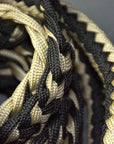 1" X 8Ft Hilason Braided Poly Barrel Reins Horse Racing Flat Grip Knots