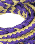 1" X 8Ft Hilason Braided Poly Barrel Reins Horse Racing Flat Grip Knots