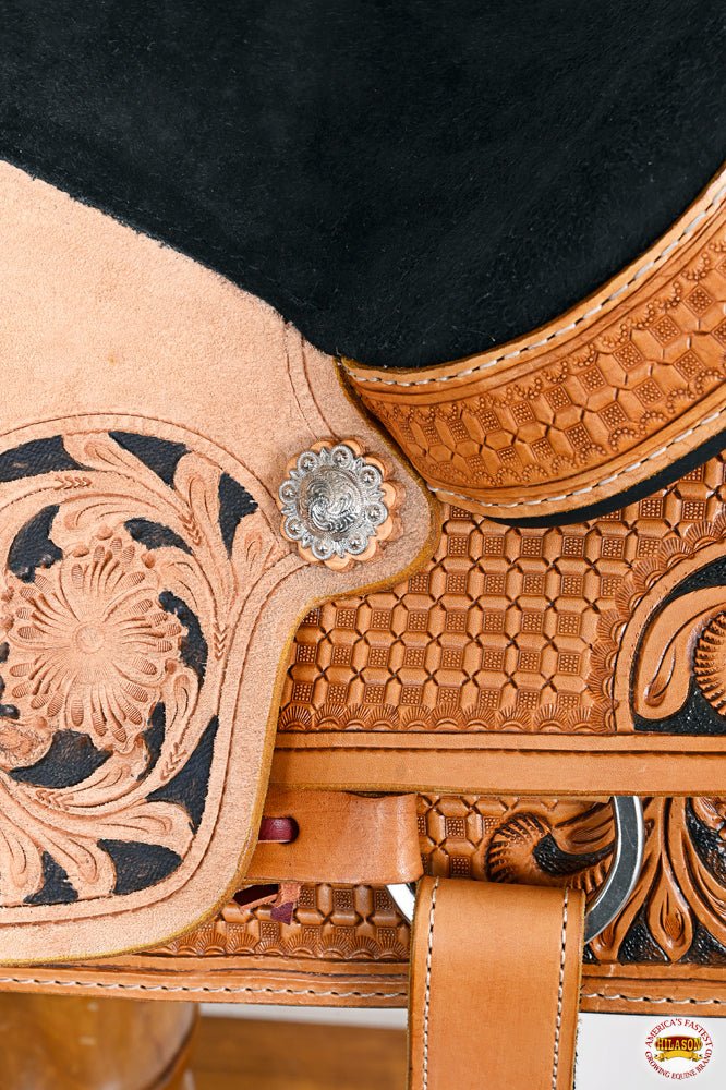 HILASON W. H. Ranch Roping Roper American Leather Saddle Tan – Hilason