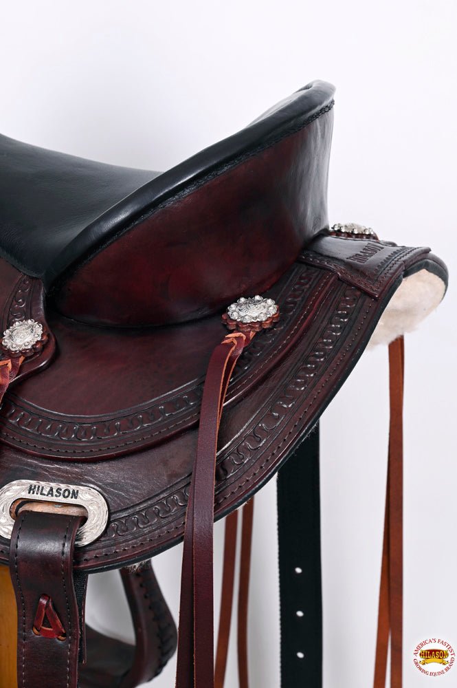 Leather Western Saddle With Flex Tree For Trail Riding
