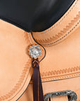 HILASON Western Horse Saddle American Leather Flex Tree Trail & Pleasure Tan