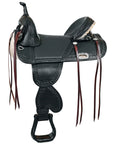 Western Horse Saddle Hilason Treeless Trail American Leather