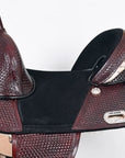 Hilason Western Horse Saddle Treeless Trail Genuine American Leather