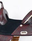 Hilason Western Horse Saddle Treeless Trail Genuine American Leather