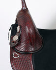 Hilason Western Horse Saddle Treeless Trail Genuine American Leather