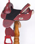 Hilason Western Horse Saddle Treeless Trail Barrel American Leather