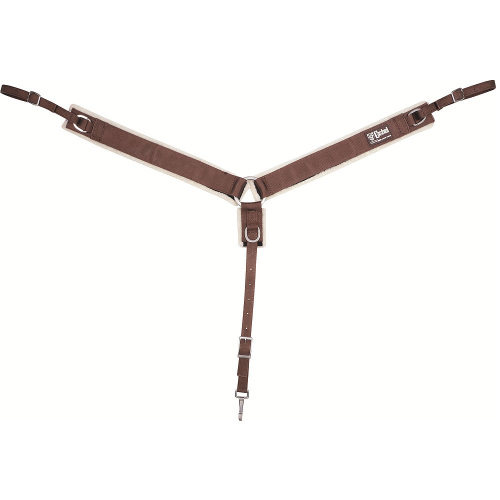 Cashel Soft Comfortable Washable Horse Fleece Breastcollar Brown