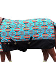 Hilason 1200D Turnout Light Winter Waterproof Rain Sheet Horse Sheet Black