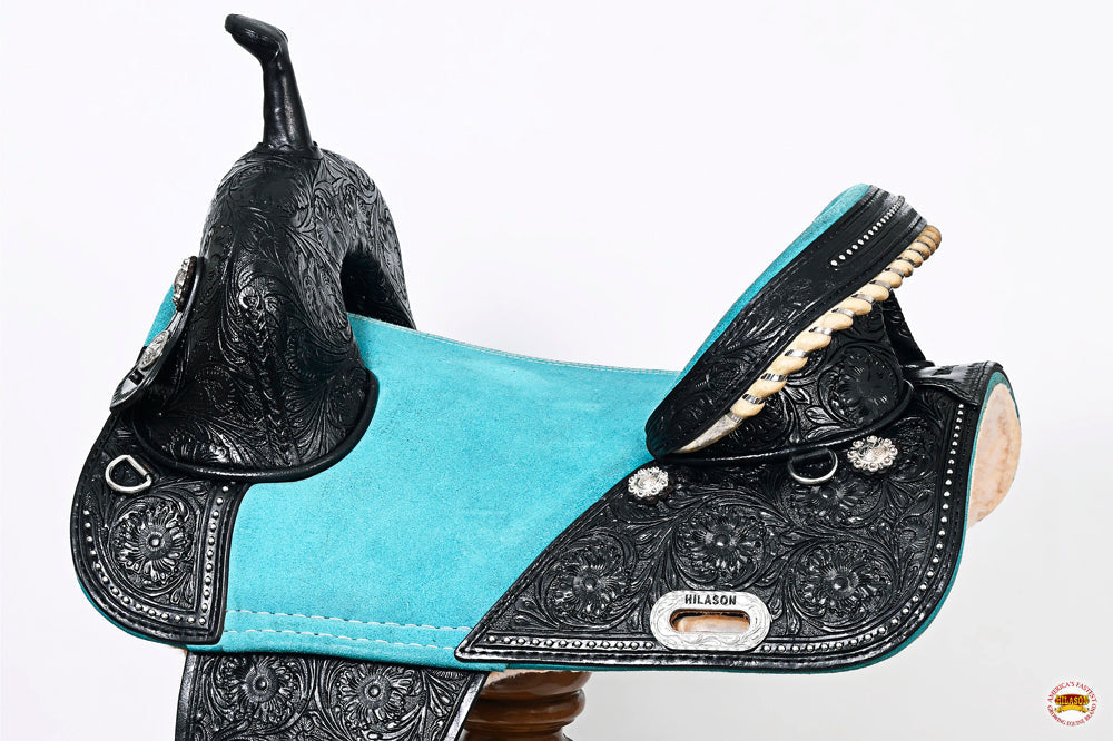 Hilason Western Horse Saddle Treeless Trail Barrel American Leather