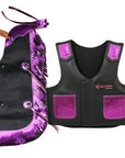 Hilason Junior Youth Bull Riding Pro Rodeo Leather Protective Vest Chaps