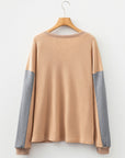 Amirah Drop Shoulder Henley Top