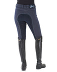 Ovation Euro Melange Full Seat Breech Ladies Antimicrobial Indigo