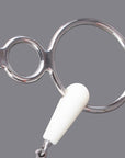 5" Happy Copper Roller Mouth 3-Ring Pessoa Gag Stainless Steel H. Bit