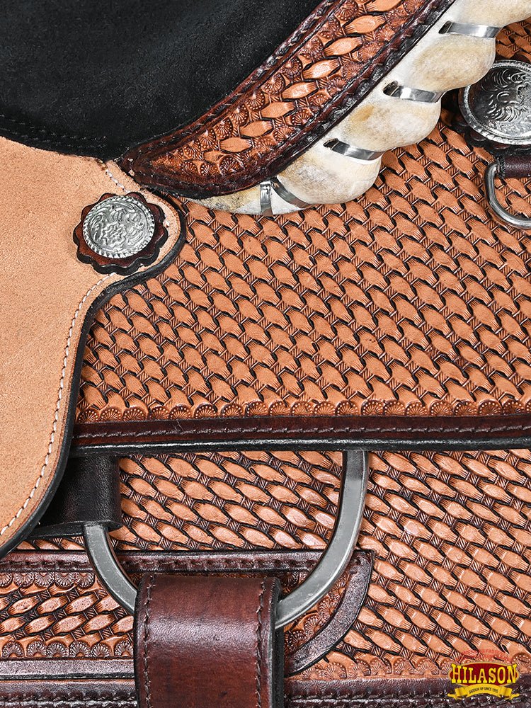 Western Horse Saddle American Leather Ranch Roping Cowboy Hilason